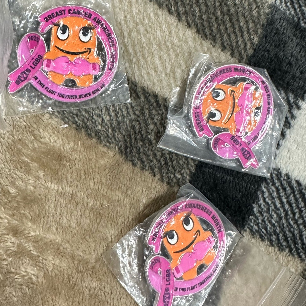 Peccy Breast Cancer Awareness pins
